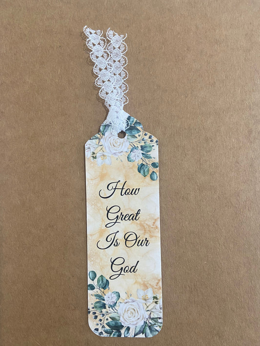 Laminated Bookmark- How Great Is Our God