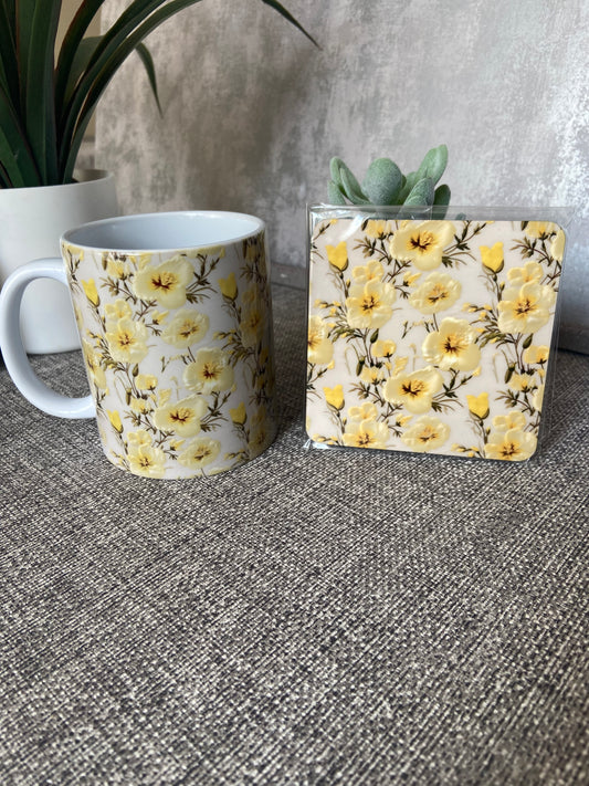 Primroses  Mug & Coaster Set