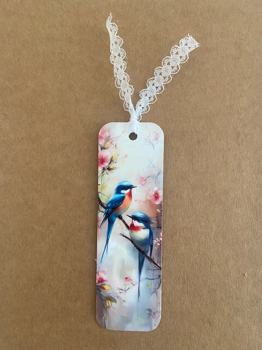 Laminated Bookmark- Sweet Birds