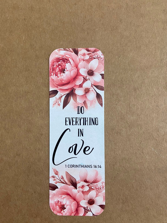 Laminated Bookmark-  Do Everything In Love 1 Corinthians 16:14