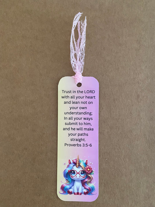 Laminated Bookmark- Trust In The Lord With All Your Heart Proverbs 3:5-6