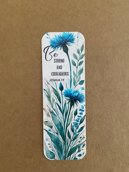 Laminated Bookmark- Be Strong & Courageous Joshua 1:9