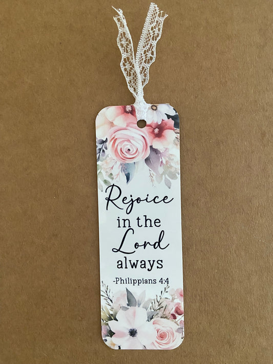 Laminated Bookmark- Rejoice In The Lord Philippians 4:4