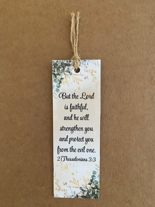 Laminated Bookmark- But The Lord is Faithful 2 Thessalonians 3:3