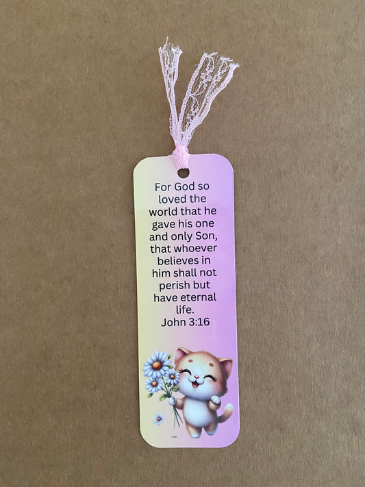 Laminated Bookmark- For God So Loved The World John 3:16