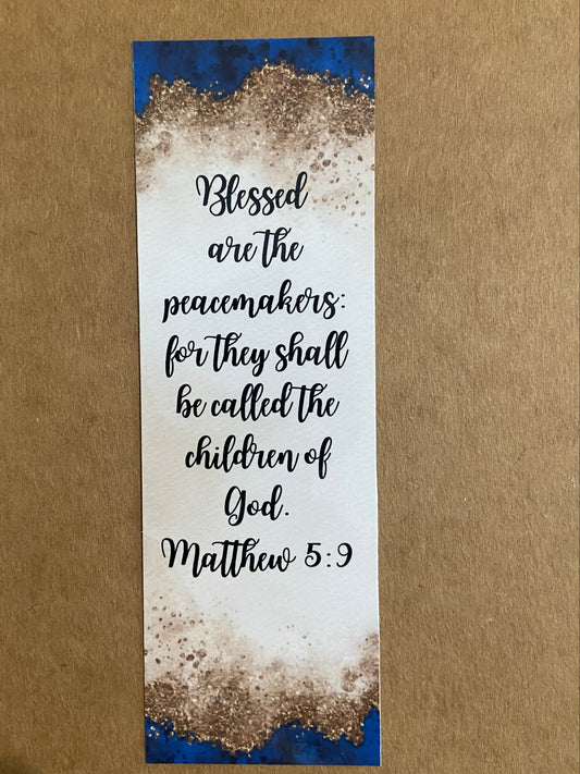 Laminated Bookmark- Blessed Are The Peacemakers Matthew 5:9