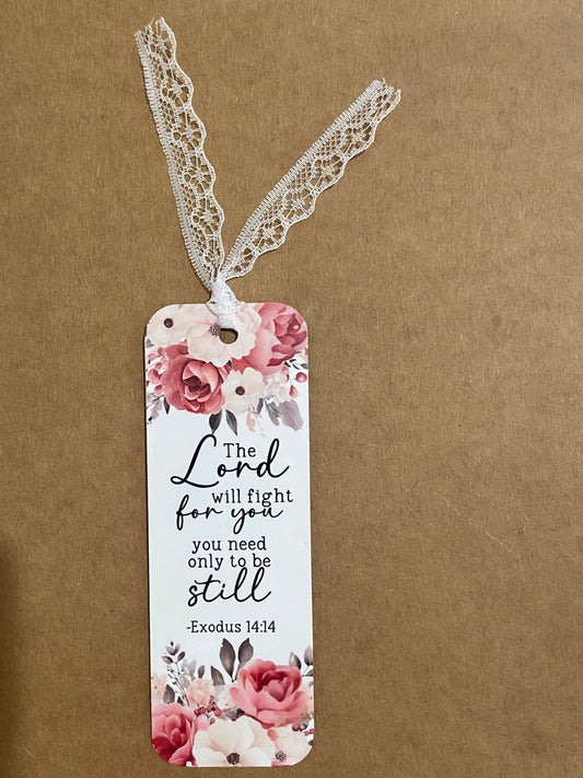 Laminated Bookmark- The Lord Will Fight For You Exodus 14:14