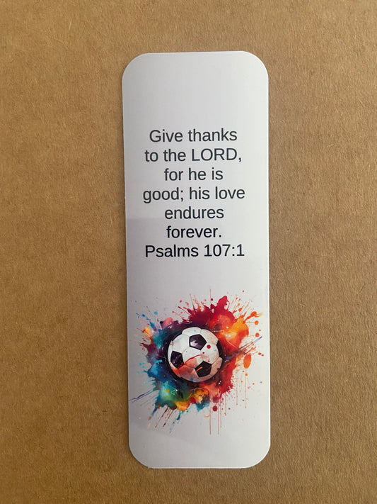 Laminated Bookmark- Give Thanks To The Lord Psalms 107:1
