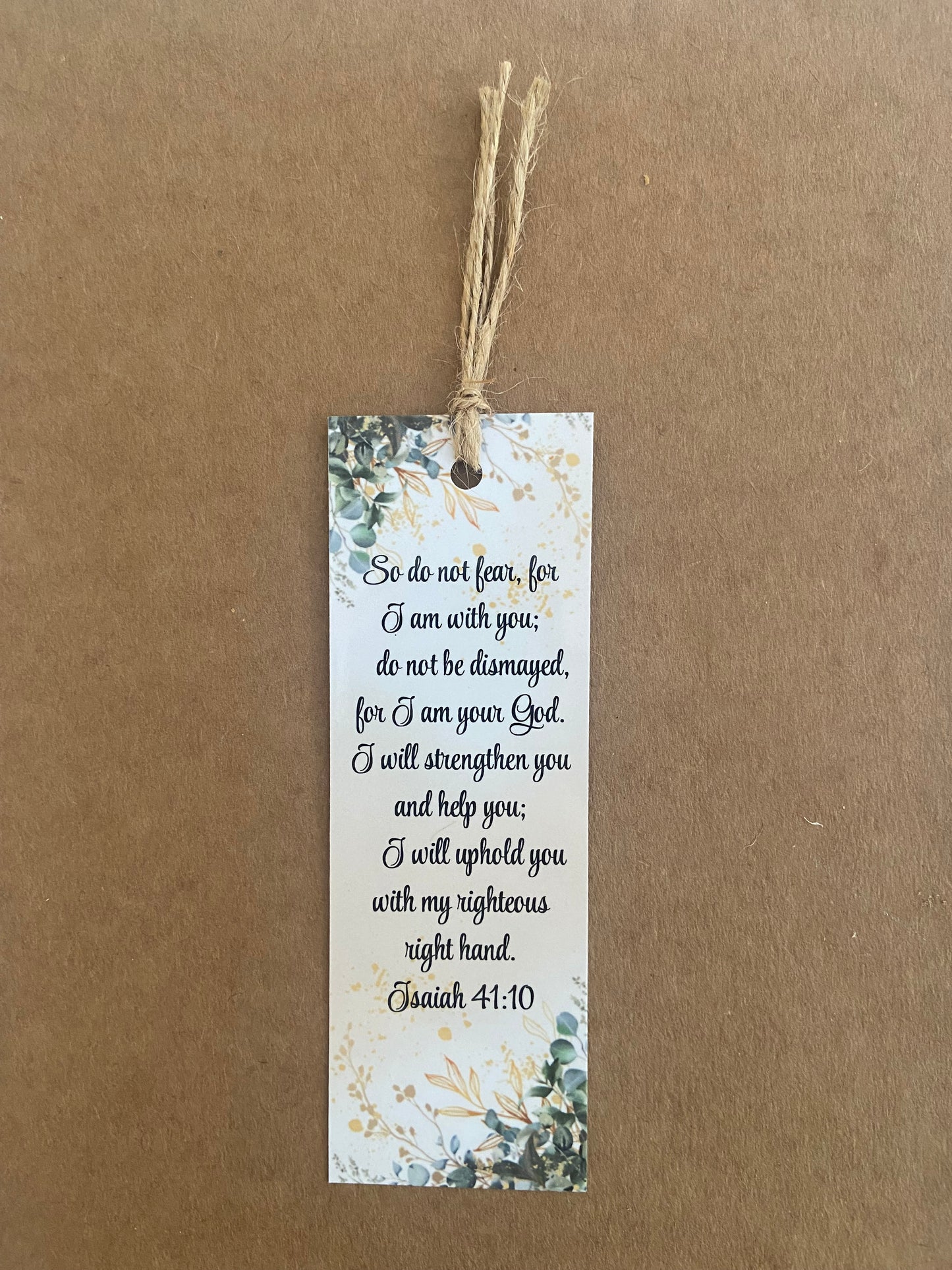 Laminated Bookmark- So Do Fear For I Am With You Isaiah 41:10