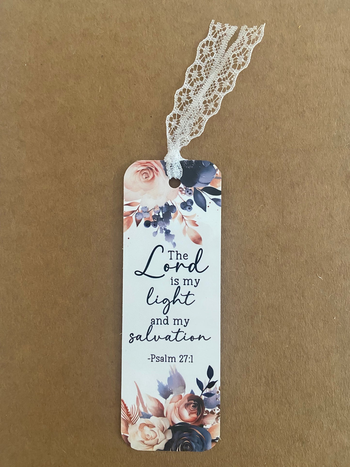 Laminated Bookmark- The Lord Is My Light & My Salvation Psalm 27:1