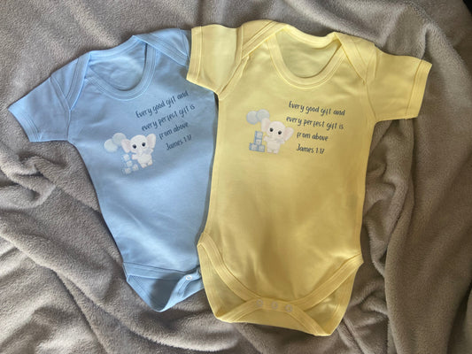 100% Cotton Soft Baby Vest - Every Good Gift & Every Perfect Gift is From Above James 1:17