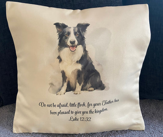 Cushion Cover 45x45cm - Do Not Be Afraid Little Flock - Luke 12:32
