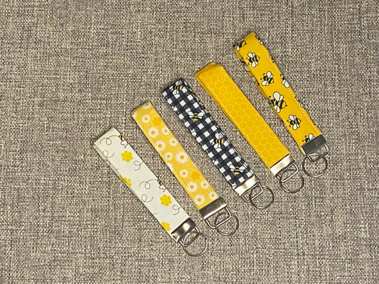 Keychain Wristlet - Bee Theme