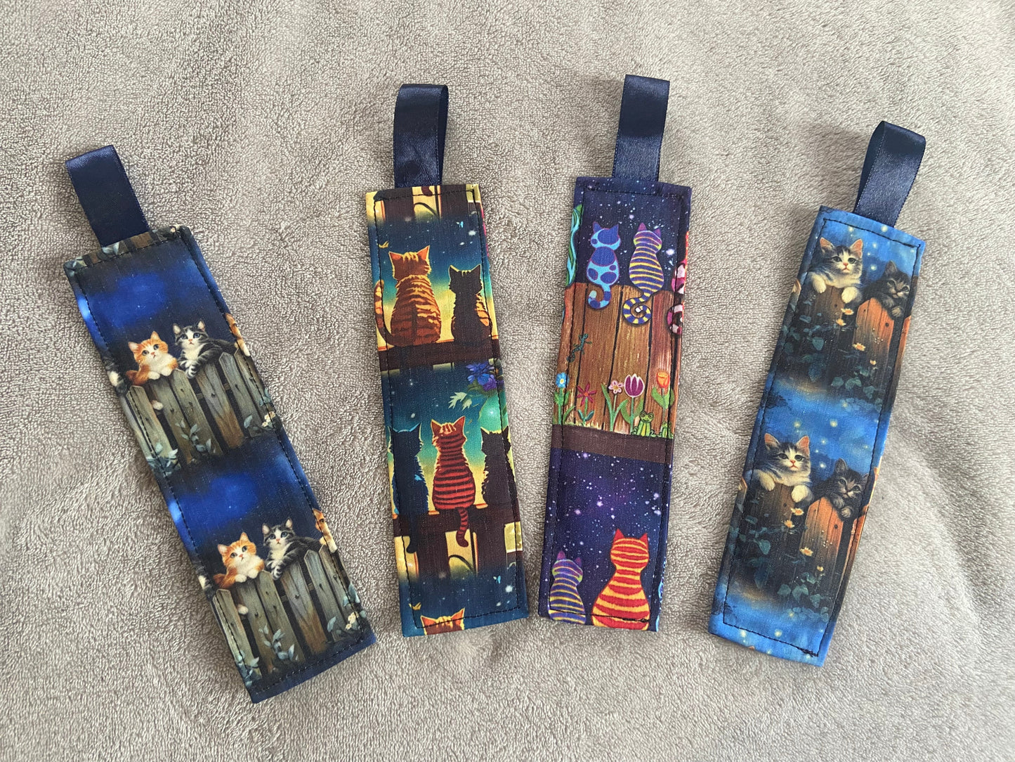 Fabric Bookmarks - Cat Lovers