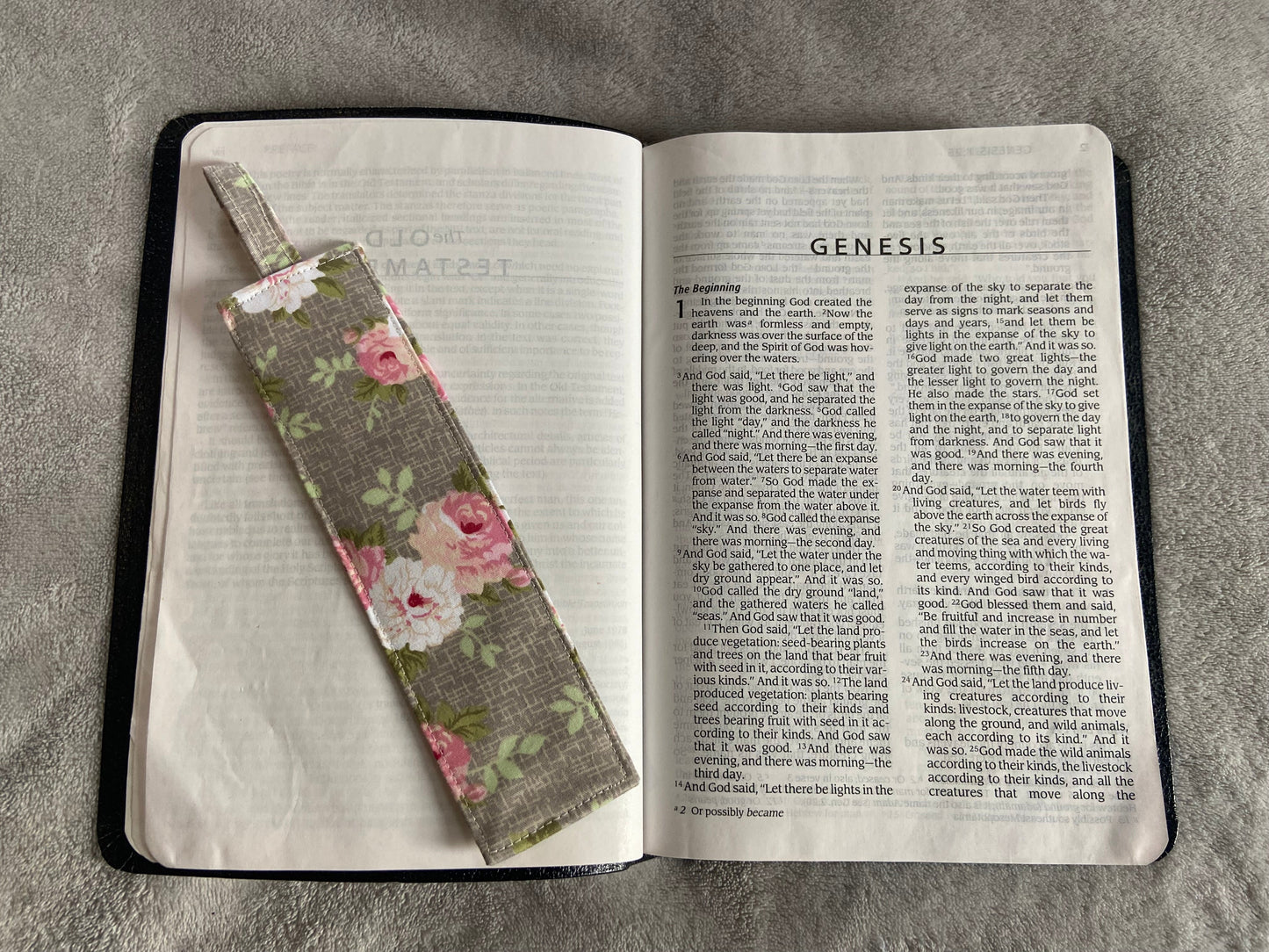 Fabric Bookmarks - Rose Garden