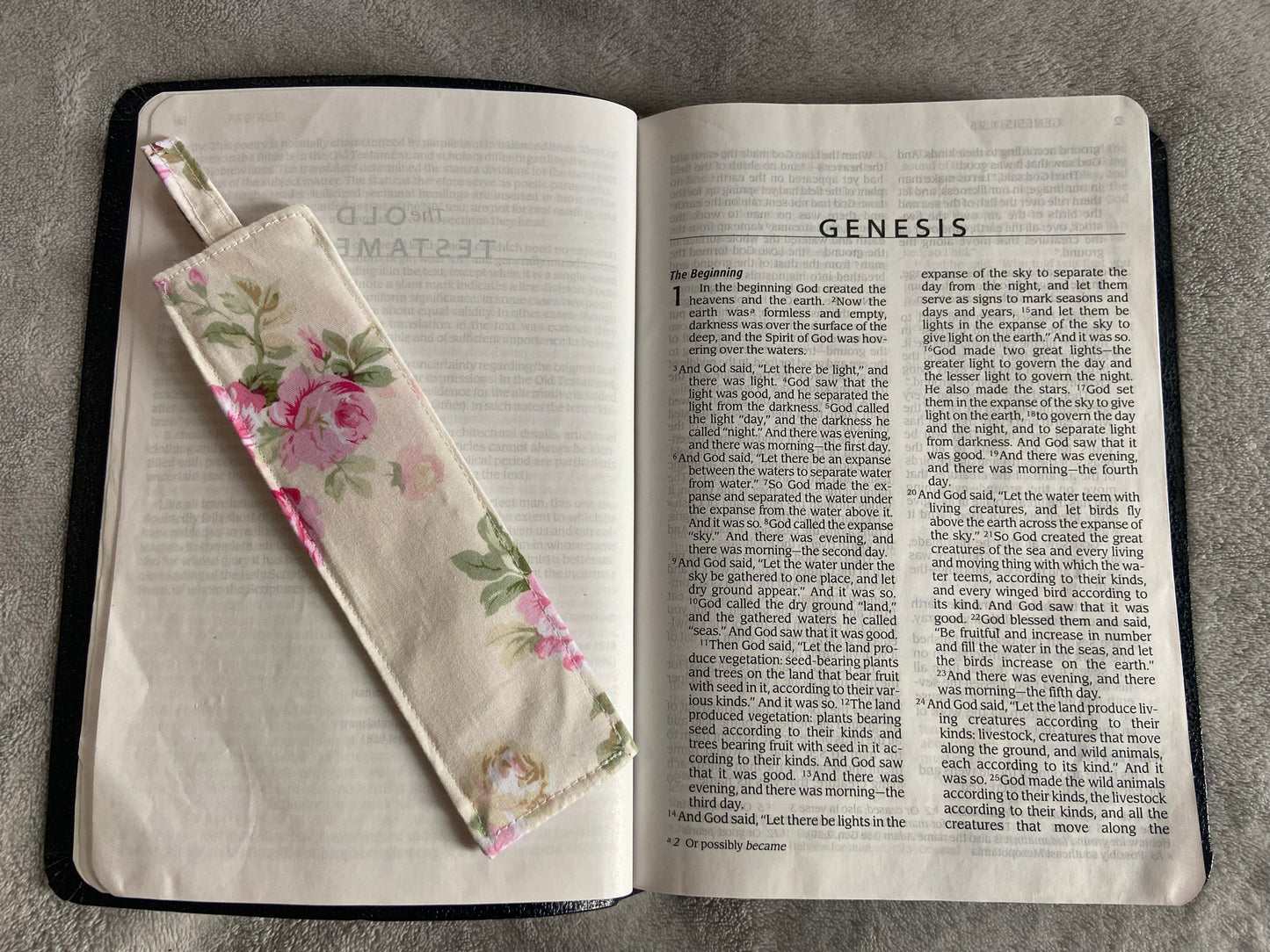 Fabric Bookmarks - Rose Garden