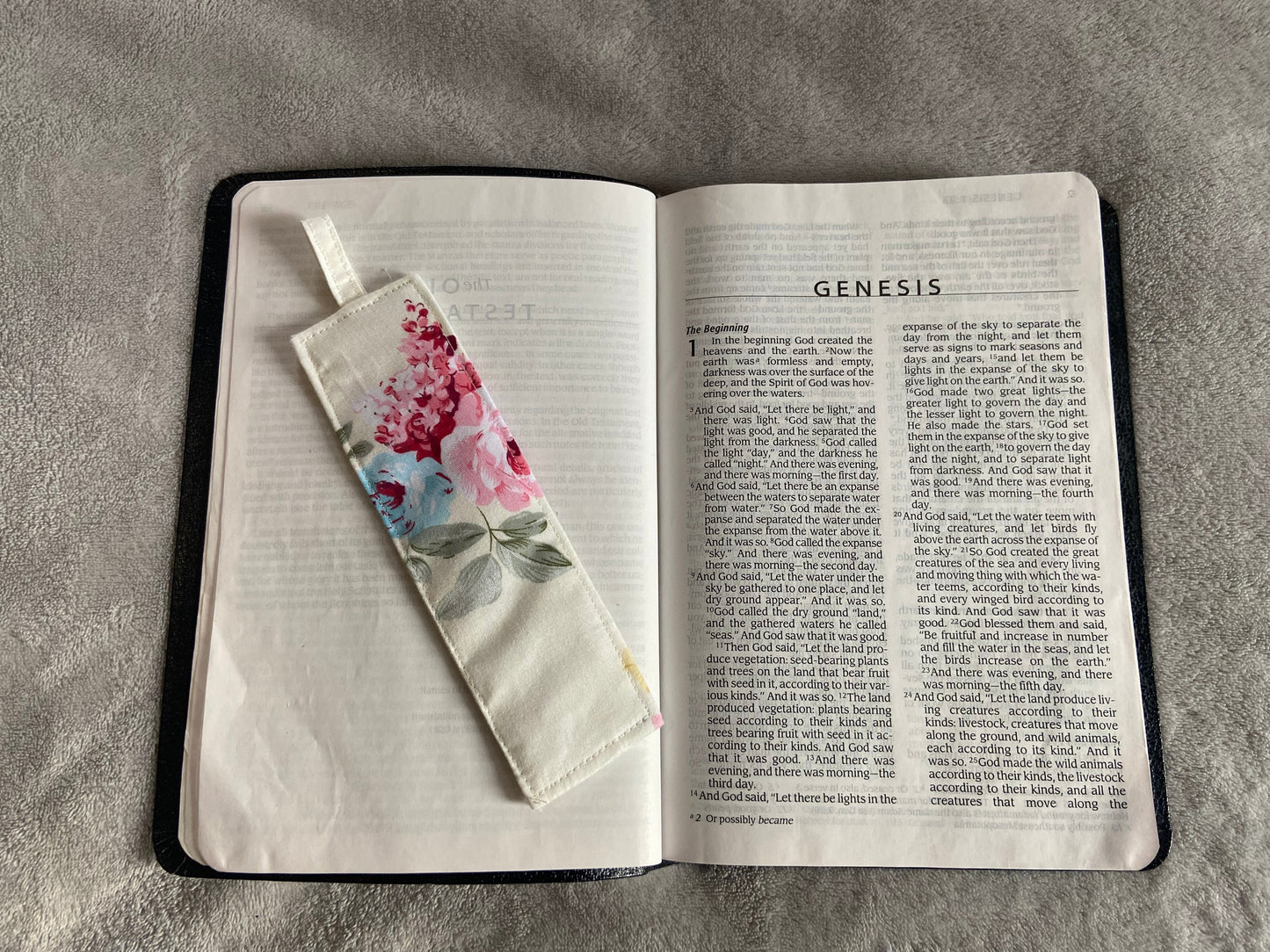 Fabric Bookmarks - Rose Garden