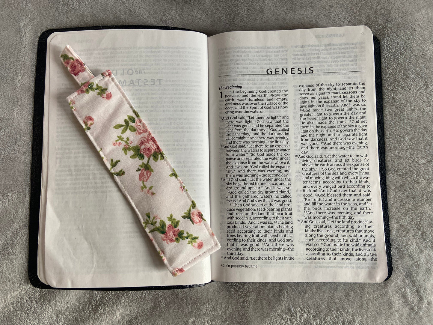 Fabric Bookmarks - Rose Garden