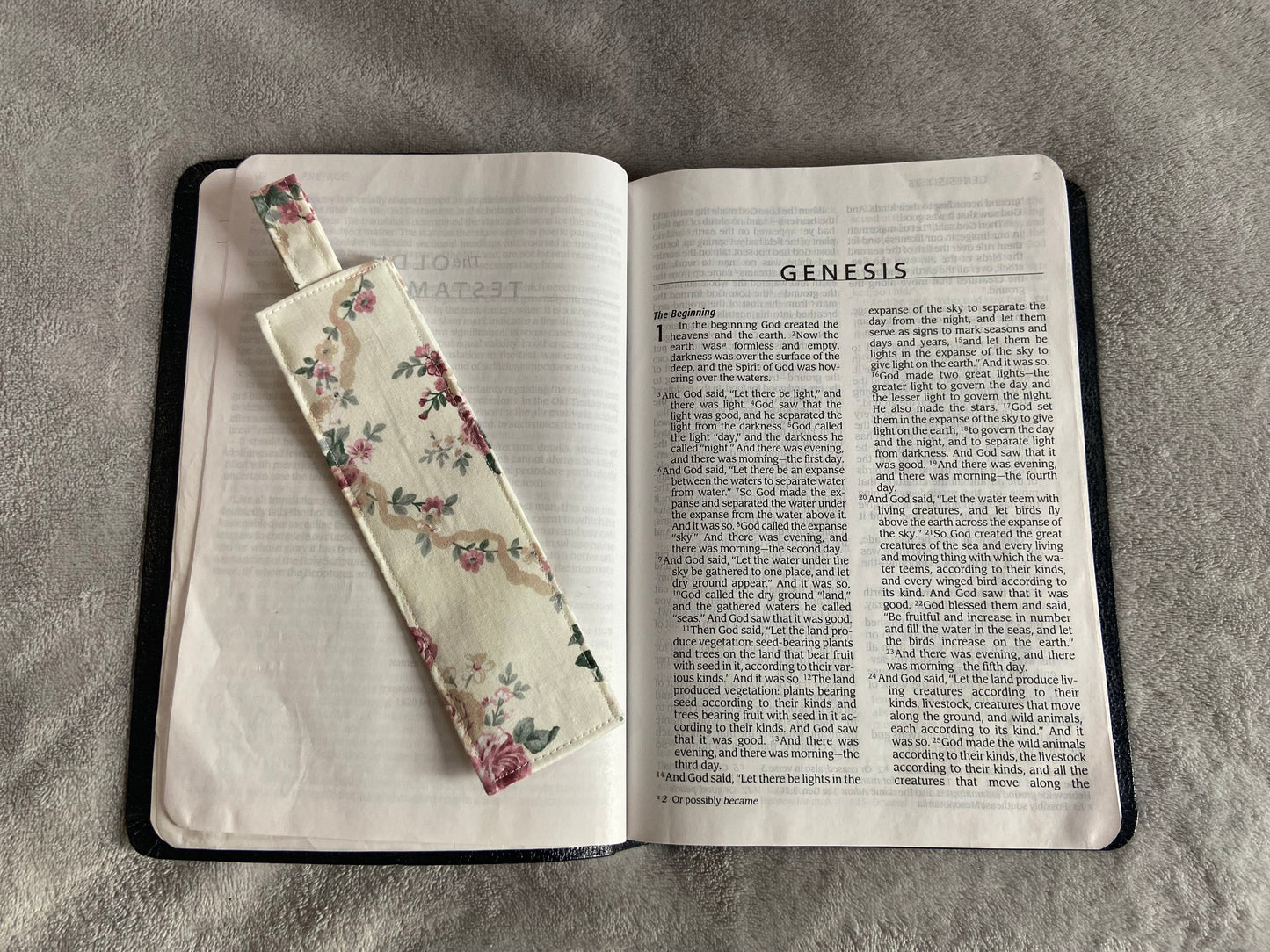 Fabric Bookmarks - Rose Garden