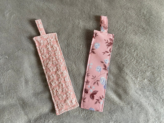 Fabric Bookmarks - Simply Pink