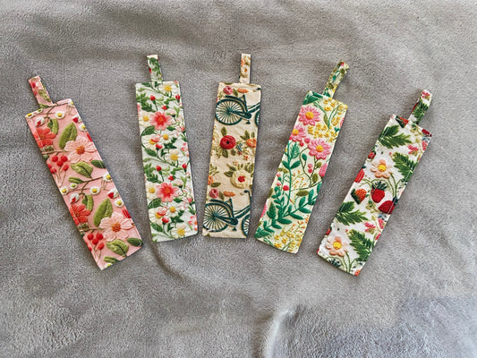 Fabric Bookmarks - 3D Embroidery Print