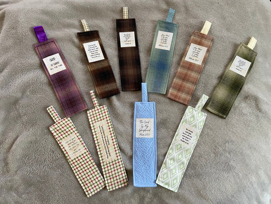 Fabric Bookmarks - Men's Scripture