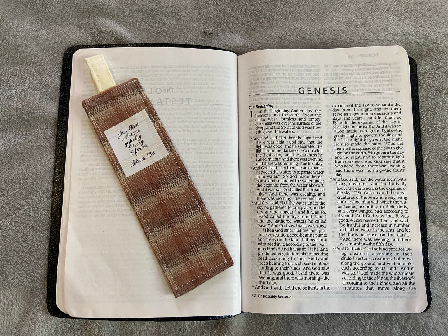 Fabric Bookmarks - Men's Scripture