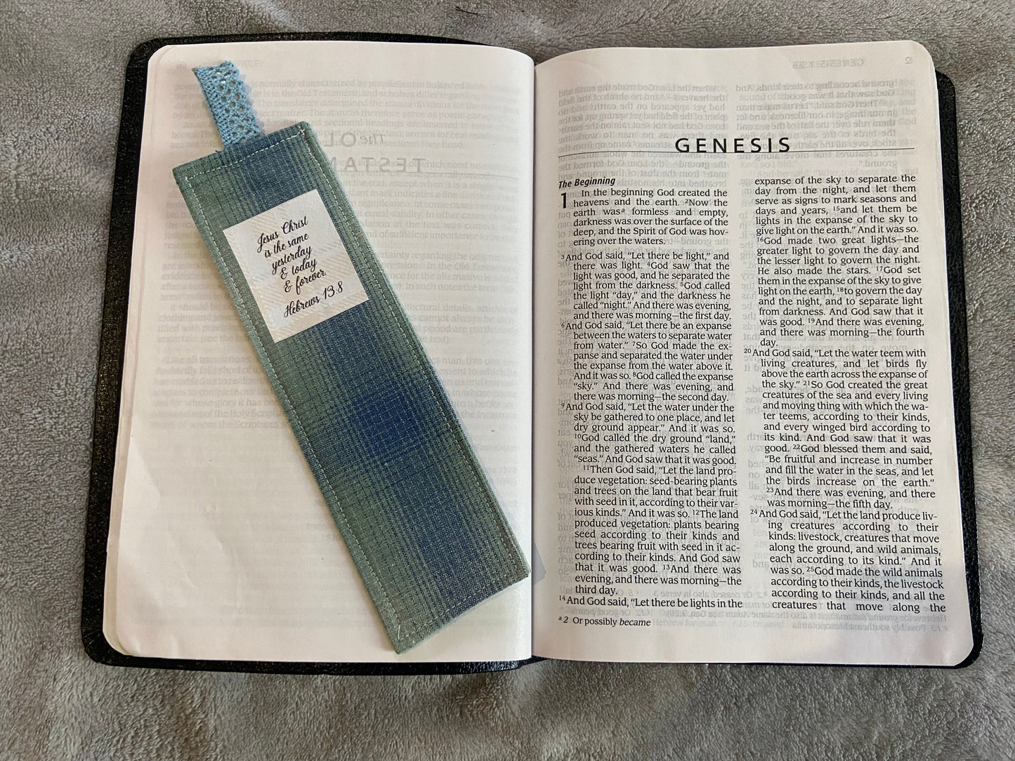 Fabric Bookmarks - Men's Scripture