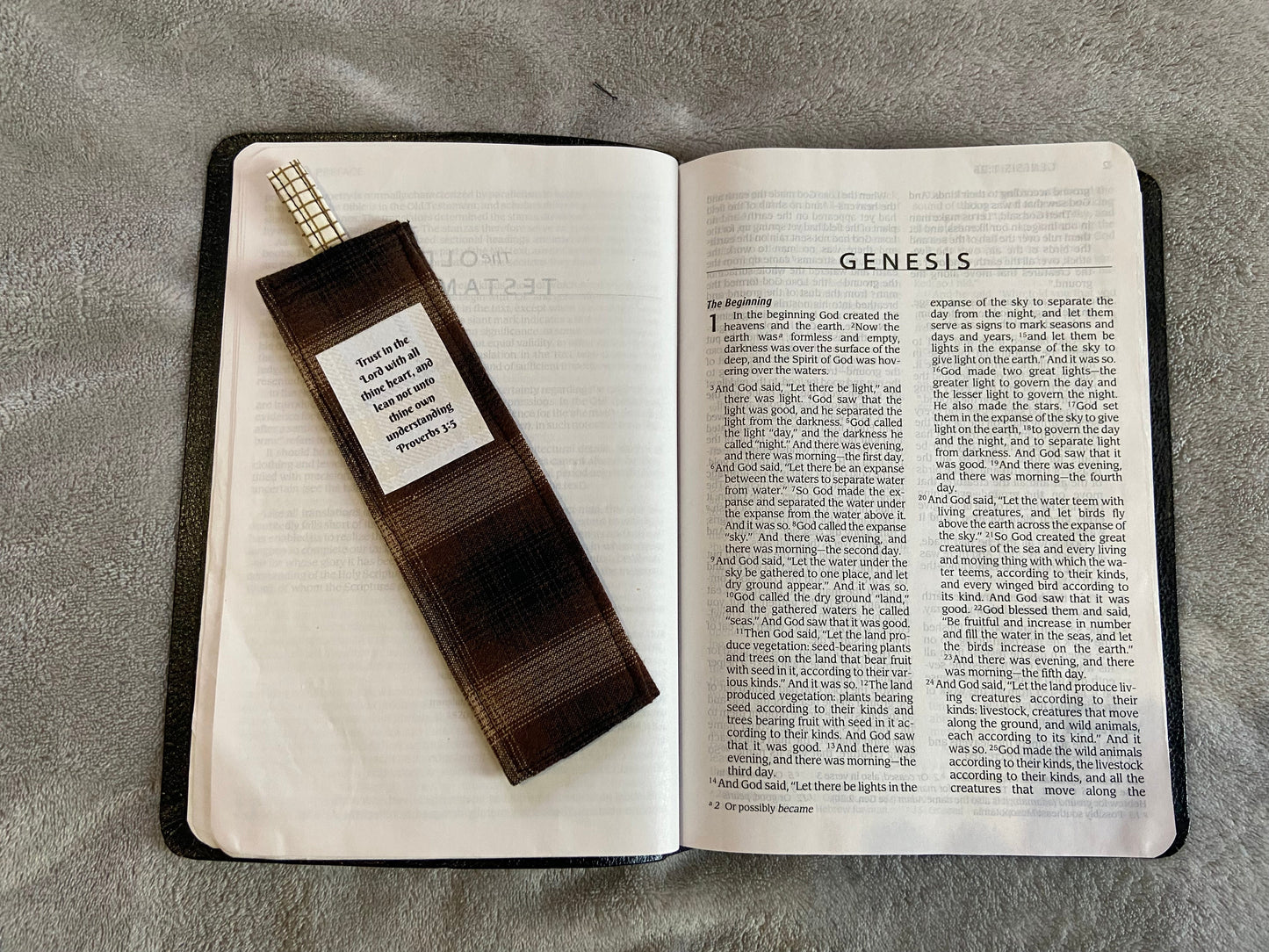 Fabric Bookmarks - Men's Scripture