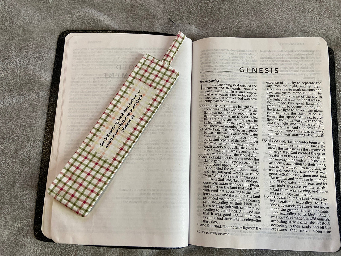 Fabric Bookmarks - Men's Scripture