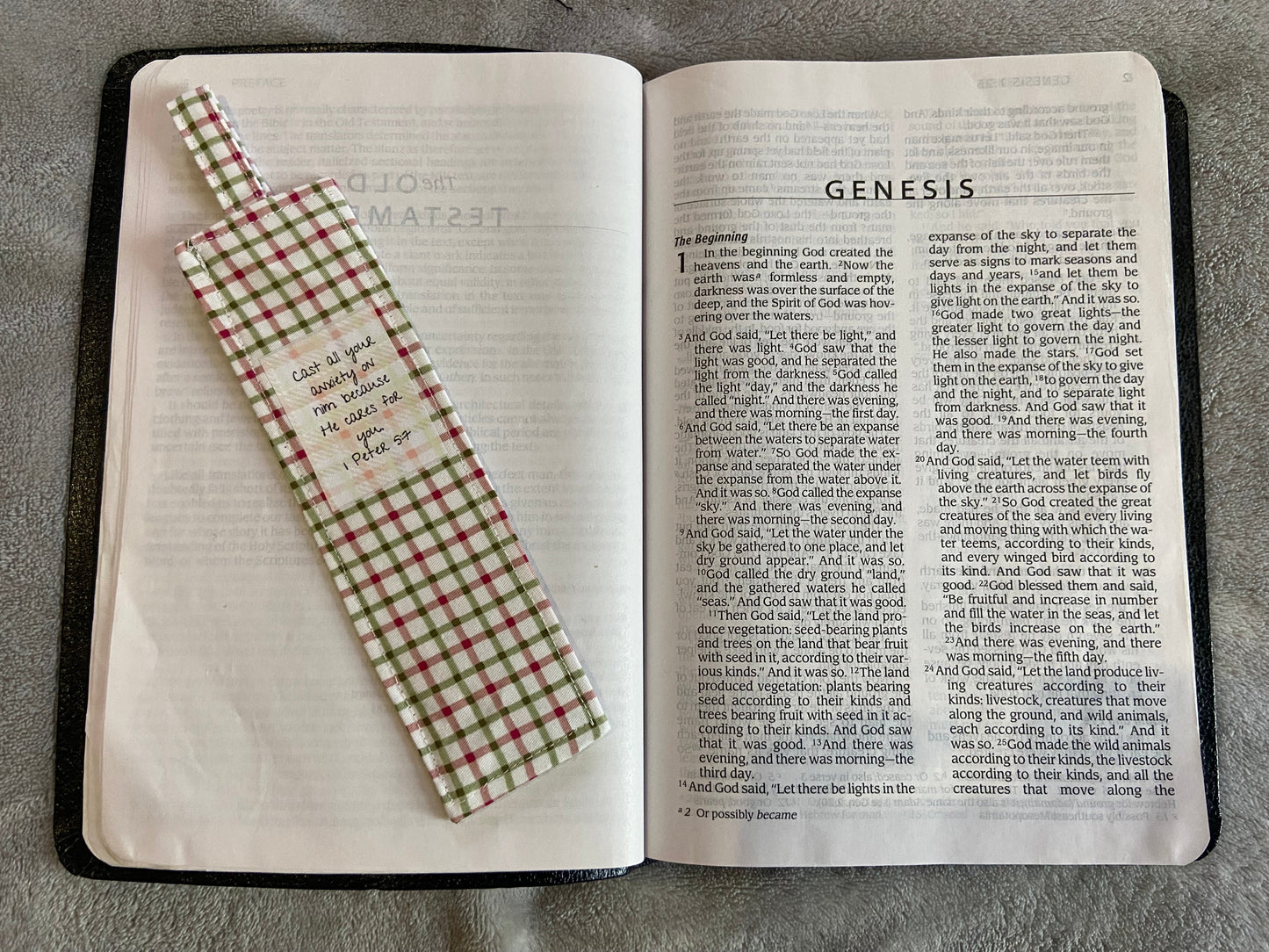 Fabric Bookmarks - Men's Scripture