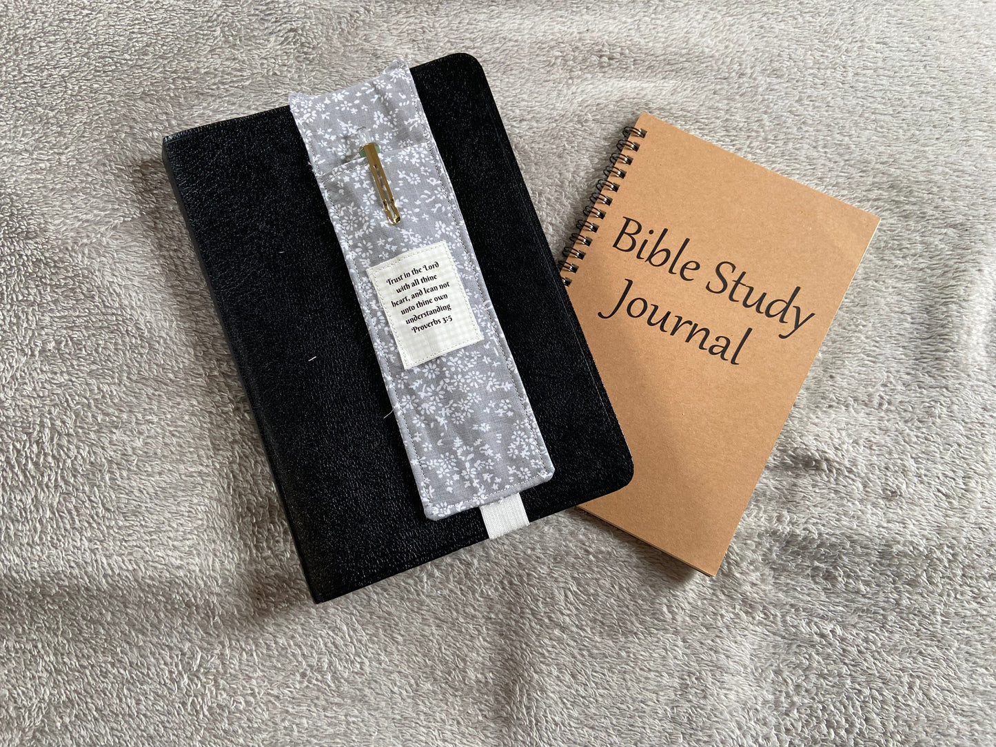 Fabric Pen Holder Bookmark - Mens Scripture