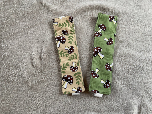 Fabric Pen Holder Bookmark - Mushroom