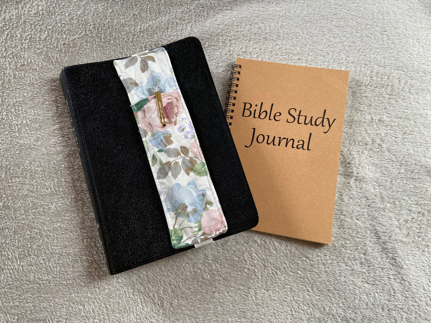 Fabric Pen Holder Bookmark - Florals