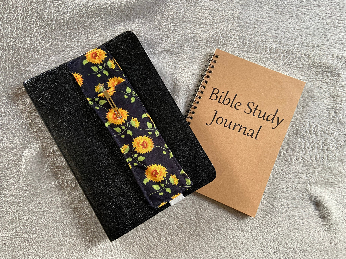 Fabric Pen Holder Bookmark - Sunflowers