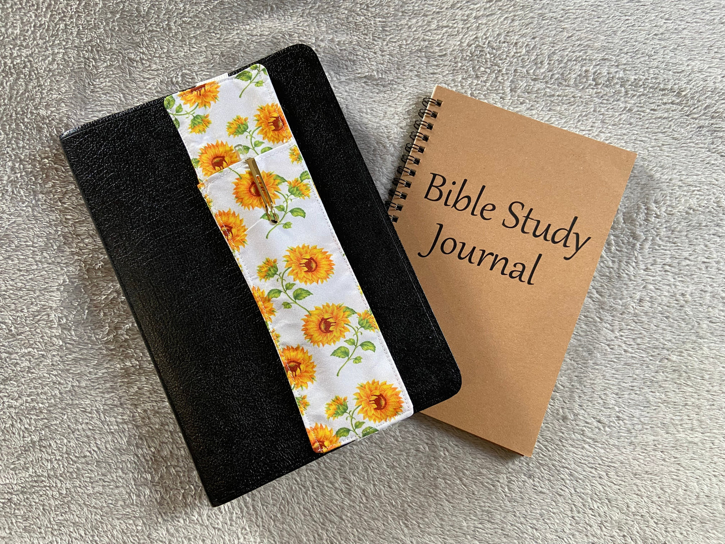 Fabric Pen Holder Bookmark - Sunflowers