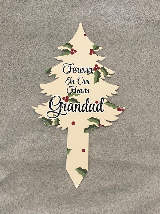 CHRISTmas Grave Marker - Grandad
