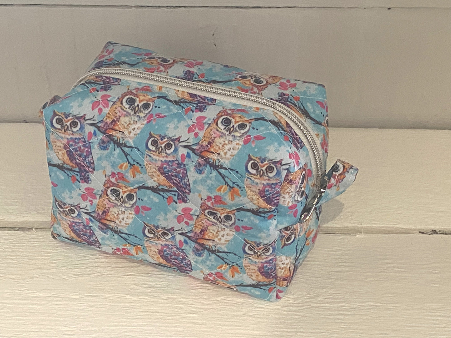 Quilted Boxy Pouch - Medium - Owl