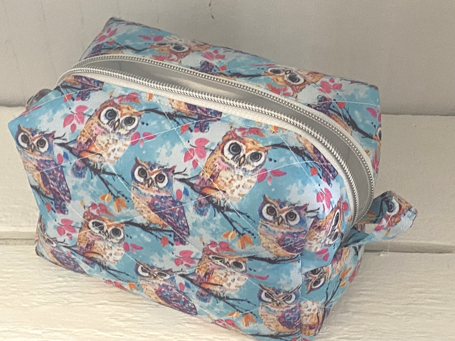 Quilted Boxy Pouch - Medium - Owl