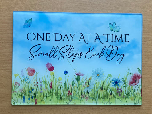 Medium Rectange Chopping Boards - 20x27.5cm Heat Resistant - One Day At A Time