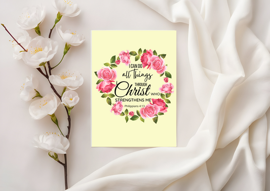 Scripture Card - Philippians 4:13 - I can do all things