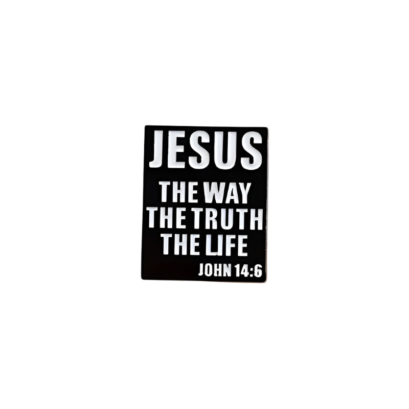 "Jesus, The Way, The Truth, The Life" Pin