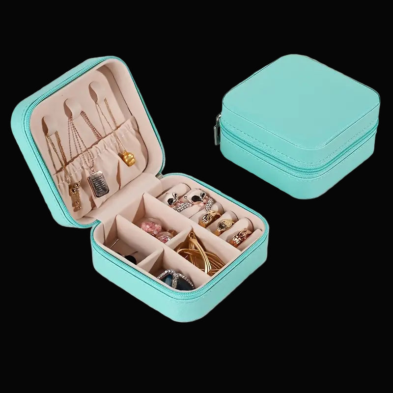Cyan Travel Jewellery Box - The Lord Is My Shepherd Psalm 23:1