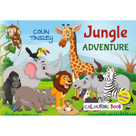 Jungle Adventure Colouring Book - Author Colin Tinsley