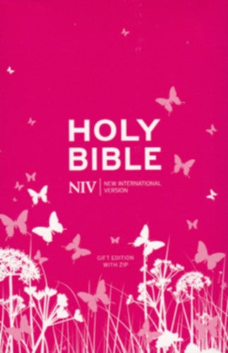 NIV - Pocket Pink Soft-tone Bible with Zip