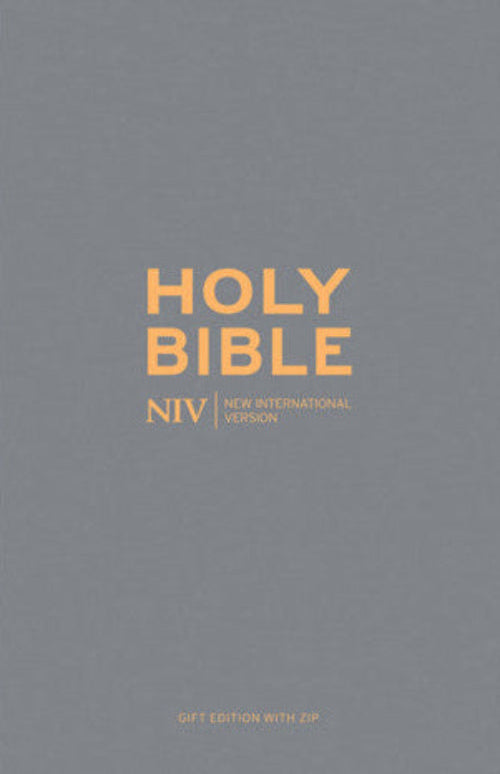 Slate Zip-up Bible (NIV)